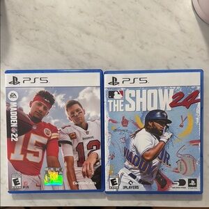 Madden 22 + MLB The Show 2024